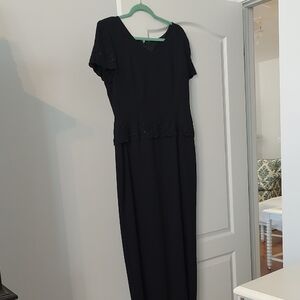 Donna Morgan Navy Blue Maxi Dress